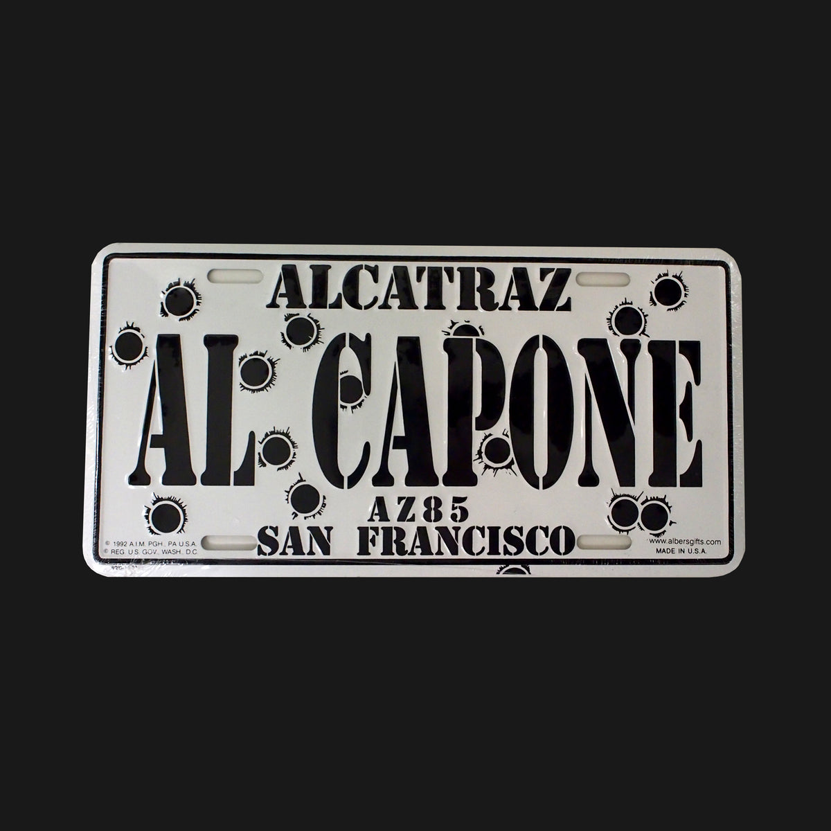 Al Capone License Plate – Alcatraz Gift Shop