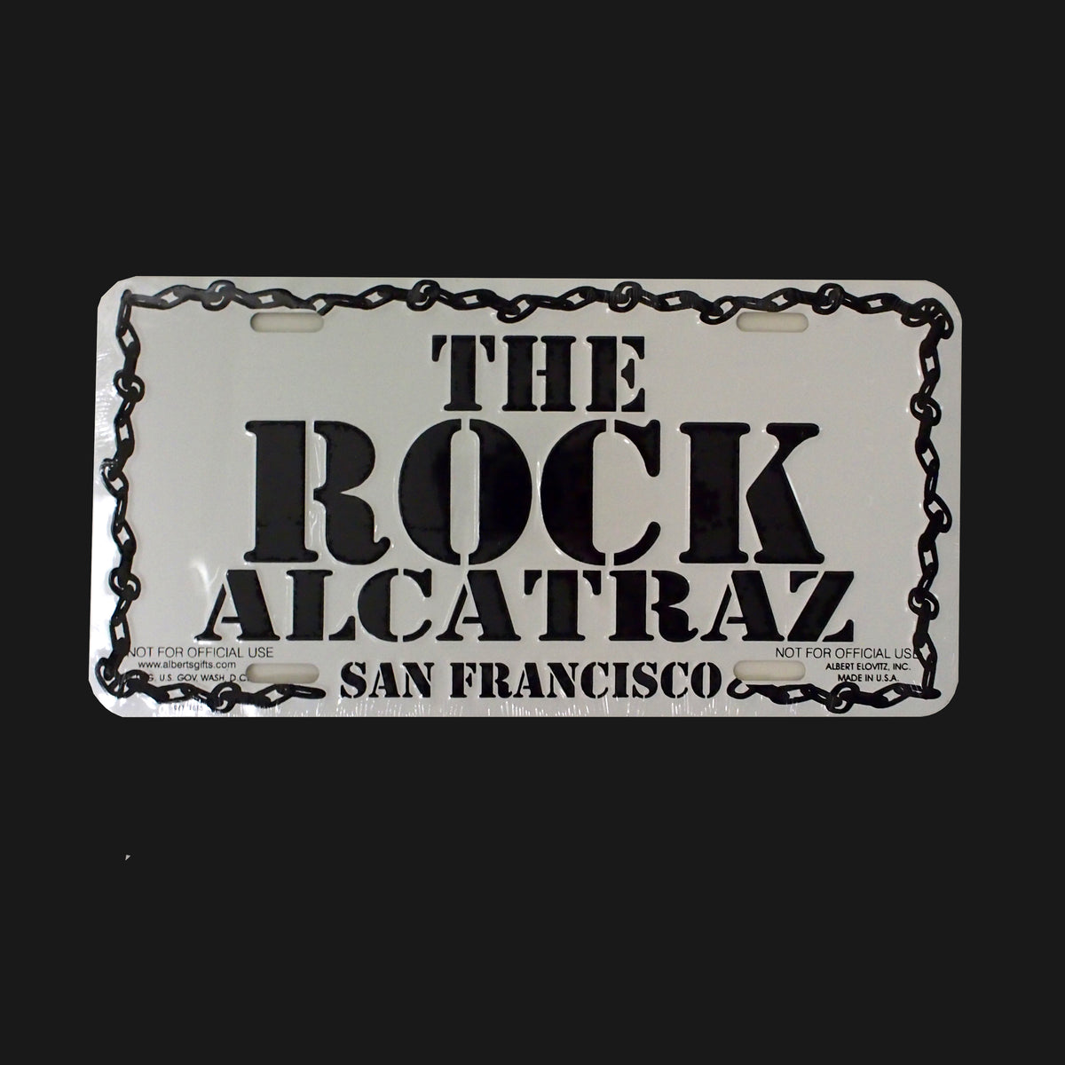 The Rock Alcatraz License Plate – Alcatraz Gift Shop