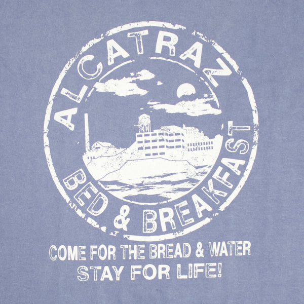 Close up of the Alcatraz Bed & Breakfast logo