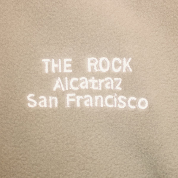 Close up of the "The Rock Alcatraz San Francisco" logo.