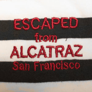 Close up of "Escape from Alcatraz San Francisco" logo