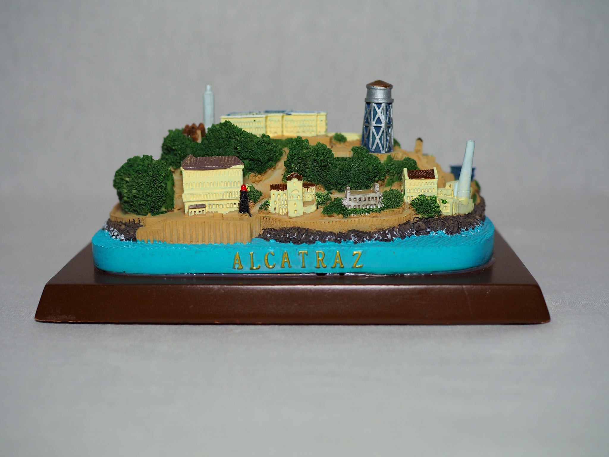 Resin model of Alcatraz Island. 