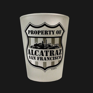 Alcatraz Shield Shotglass