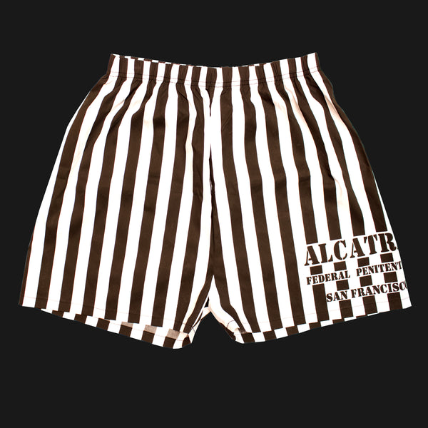Alcatraz Black & White Shorts