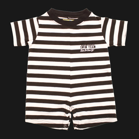 Alcatraz  Black & White Baby Overalls