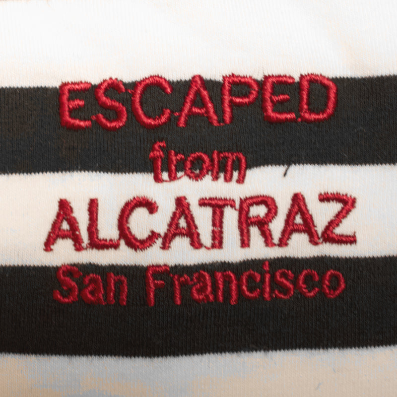 Close up of "Escape from Alcatraz San Francisco" logo