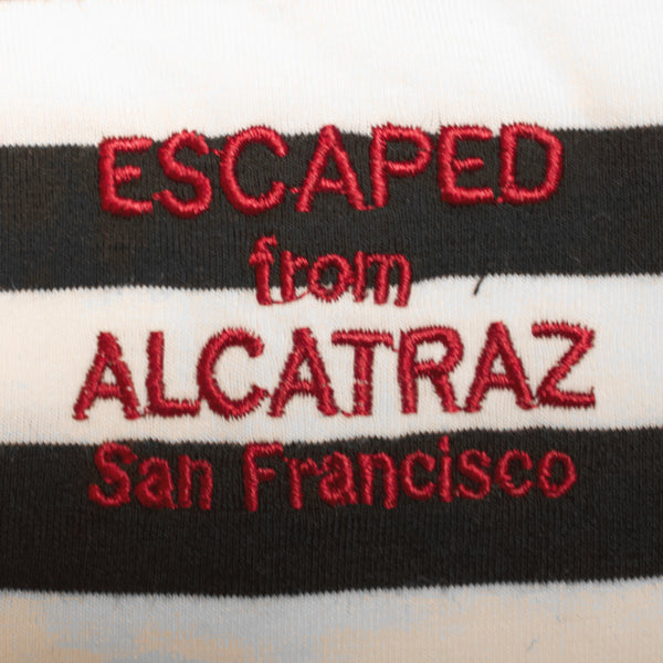 Alcatraz  Black & White Baby Overalls