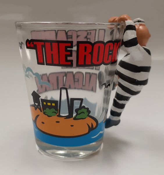 Shot Glass with escaping prisoner "The Rock"
