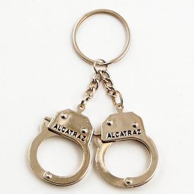 Polish Silver Color Handcuffs Keyring – Alcatraz Gift Shop